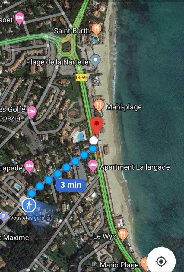 Appartement Sainte-Maxime, Plage De La Nartelle エクステリア 写真